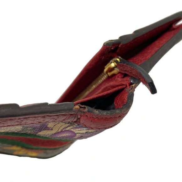 Auth GUCCI Ophidia GG Supreme 523155 Red Dark Green Multi Leather PVC - - Picture 11 of 11